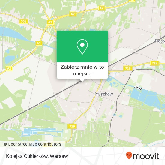 Mapa Kolejka Cukierków