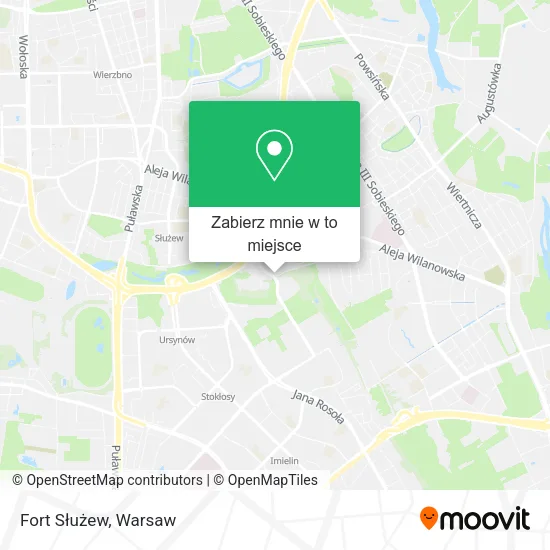 Mapa Fort Służew