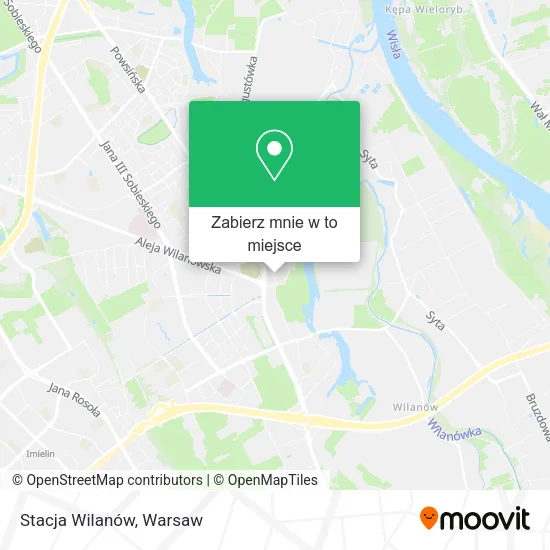 Mapa Stacja Wilanów