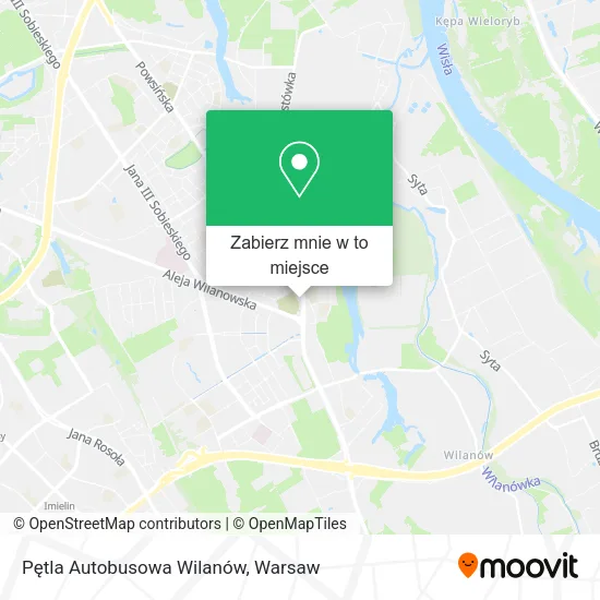 Mapa Pętla Autobusowa Wilanów