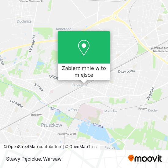 Mapa Stawy Pęcickie