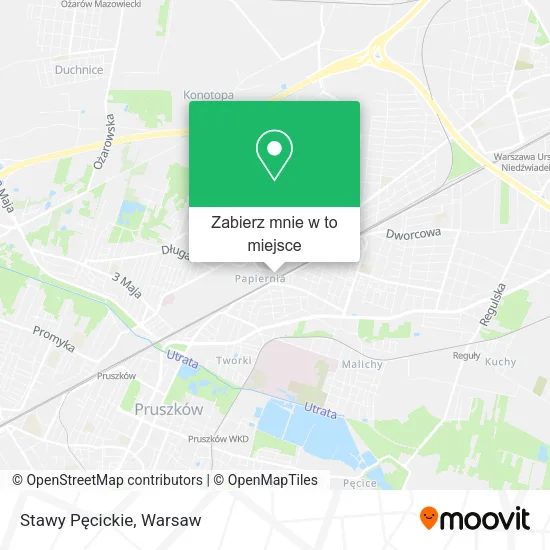 Mapa Stawy Pęcickie