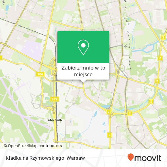 Mapa kładka na Rzymowskiego