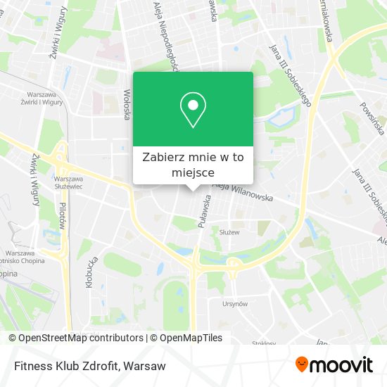 Mapa Fitness Klub Zdrofit