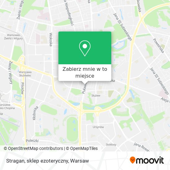 Mapa Stragan, sklep ezoteryczny