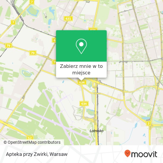 Mapa Apteka przy Zwirki