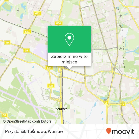 Mapa Przystanek Taśmowa