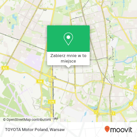 Mapa TOYOTA Motor Poland