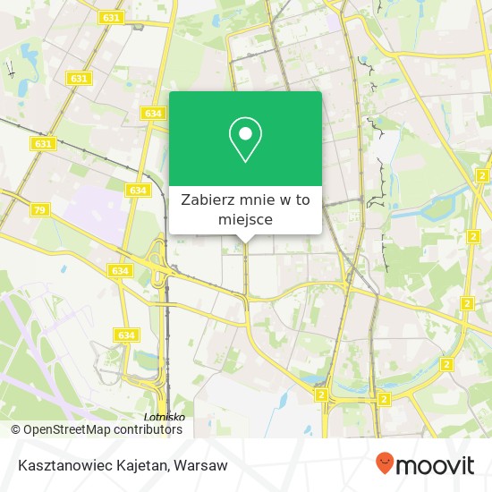 Mapa Kasztanowiec Kajetan