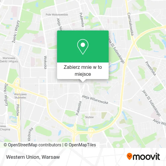Mapa Western Union