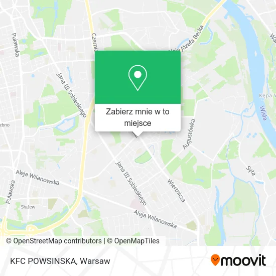 Mapa KFC POWSINSKA