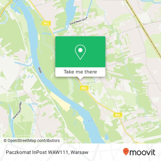 Mapa Paczkomat InPost WAW111