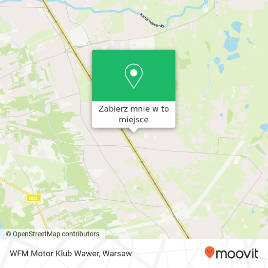 Mapa WFM Motor Klub Wawer