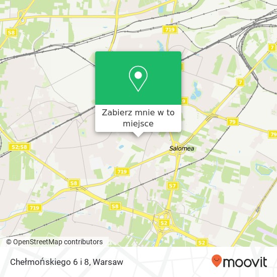 Mapa Chełmońskiego 6 i 8