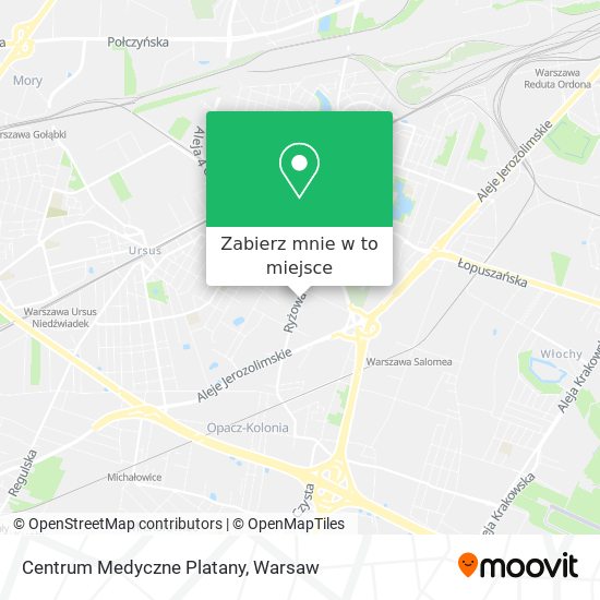 Mapa Centrum Medyczne Platany