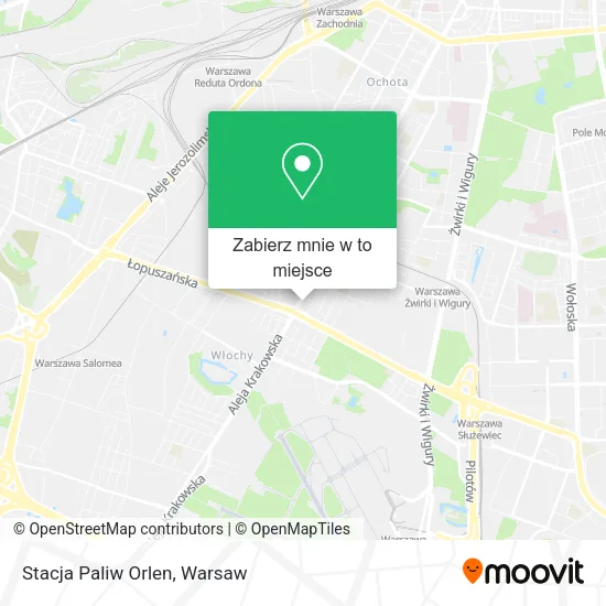 Mapa Stacja Paliw Orlen