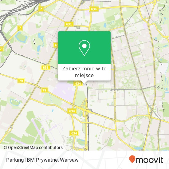 Mapa Parking IBM Prywatne