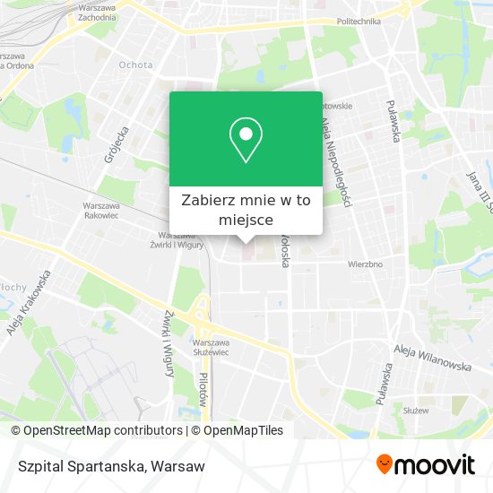 Mapa Szpital Spartanska