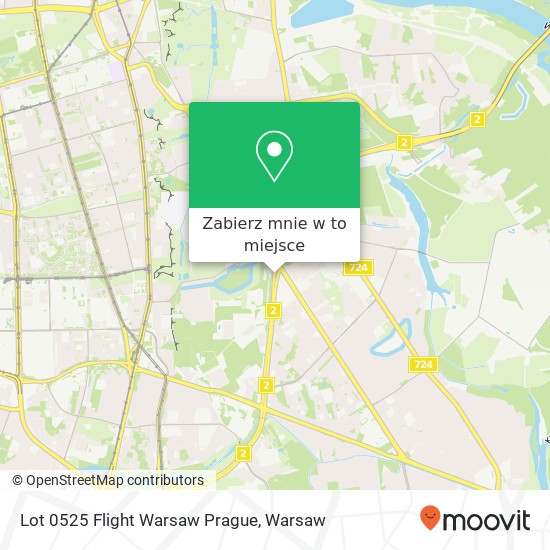 Mapa Lot 0525 Flight Warsaw Prague