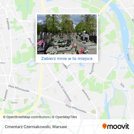 Mapa Cmentarz Czerniakowski