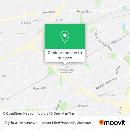 Mapa Pętla Autobusowa - Ursus Niedźwiadek