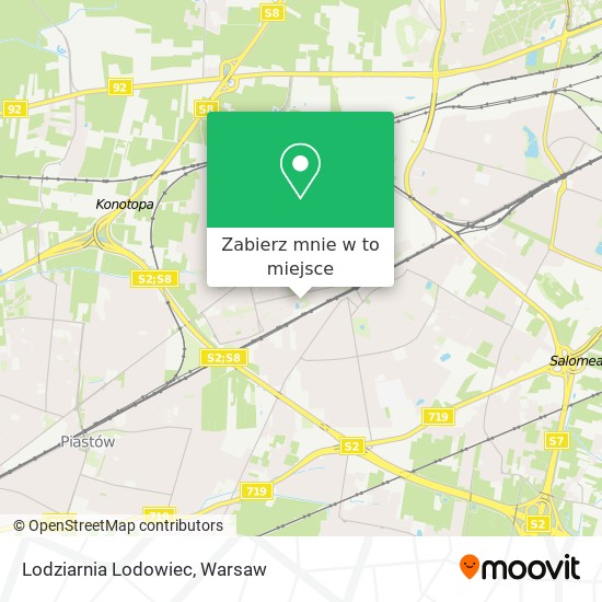 Mapa Lodziarnia Lodowiec