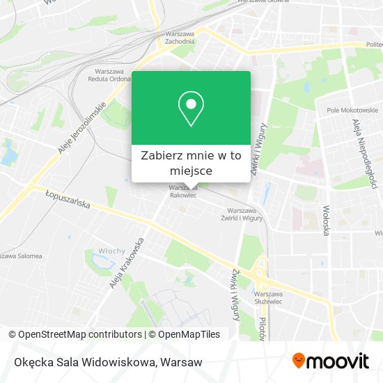 Mapa Okęcka Sala Widowiskowa