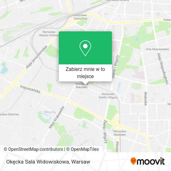 Mapa Okęcka Sala Widowiskowa