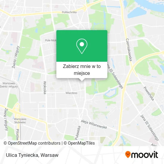 Mapa Ulica Tyniecka