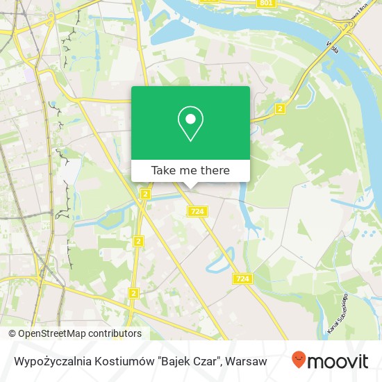 Mapa Wypożyczalnia Kostiumów "Bajek Czar"