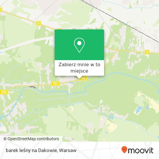 Mapa barek leśny na Dakowie