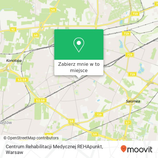 Mapa Centrum Rehabilitacji Medycznej REHApunkt