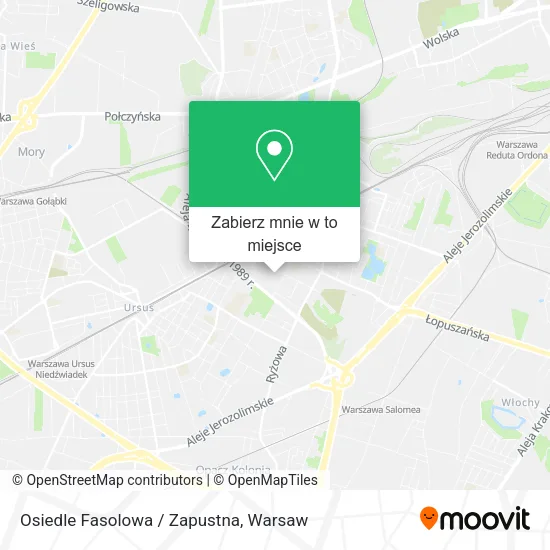 Mapa Osiedle Fasolowa / Zapustna