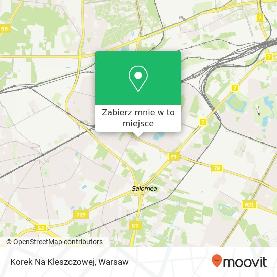 Mapa Korek Na Kleszczowej