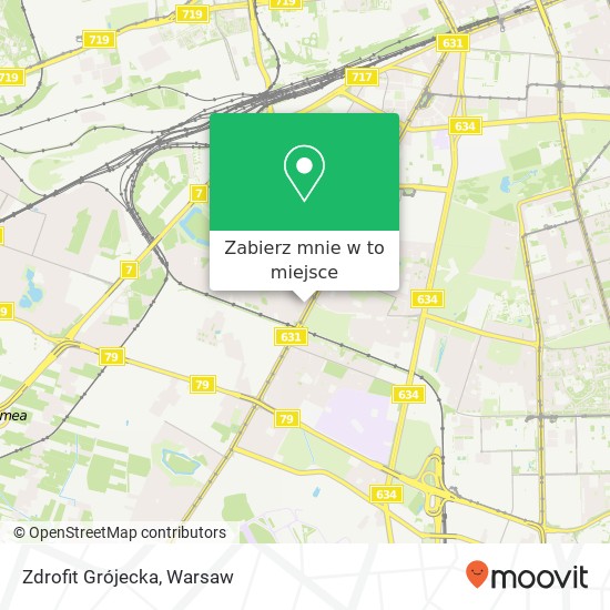 Mapa Zdrofit Grójecka