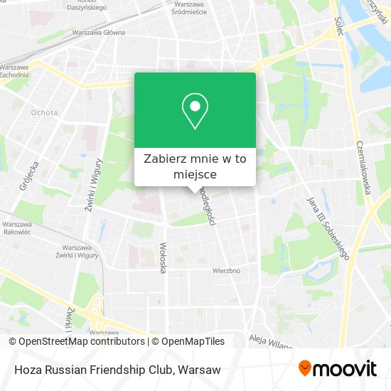 Mapa Hoza Russian Friendship Club