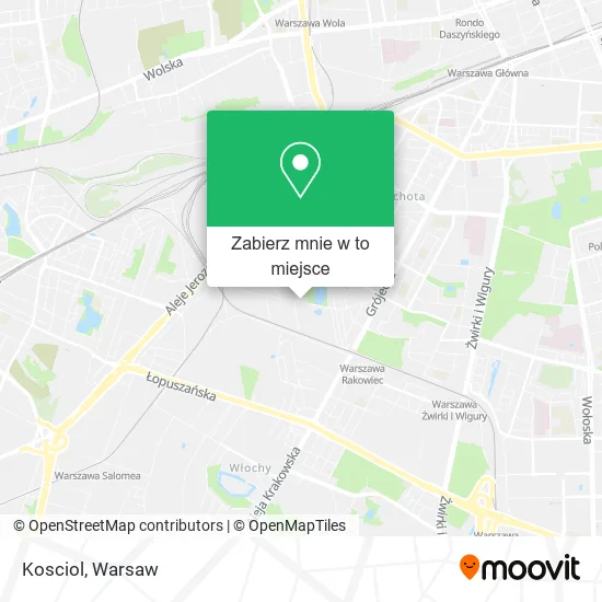 Mapa Kosciol
