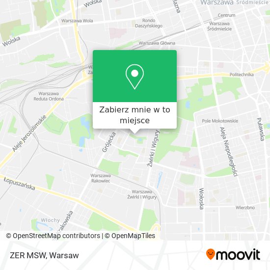 Mapa ZER MSW