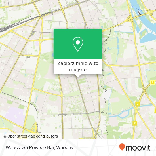 Mapa Warszawa Powisle Bar