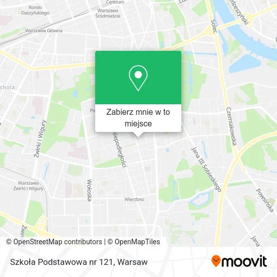 Mapa Szkoła Podstawowa nr 121