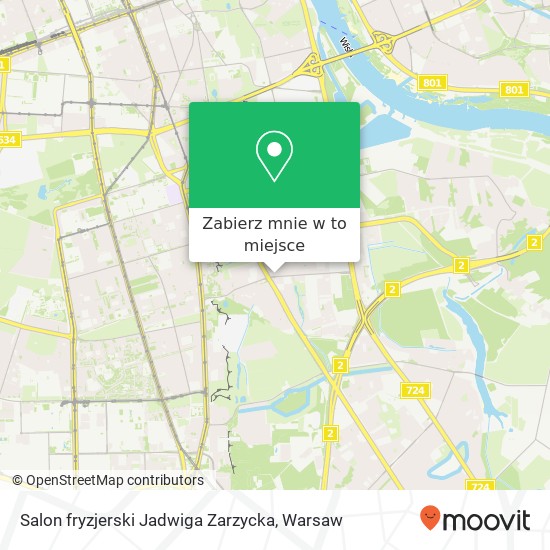 Mapa Salon fryzjerski Jadwiga Zarzycka