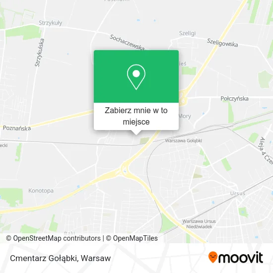 Mapa Cmentarz Gołąbki