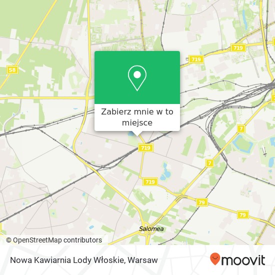 Mapa Nowa Kawiarnia Lody Włoskie