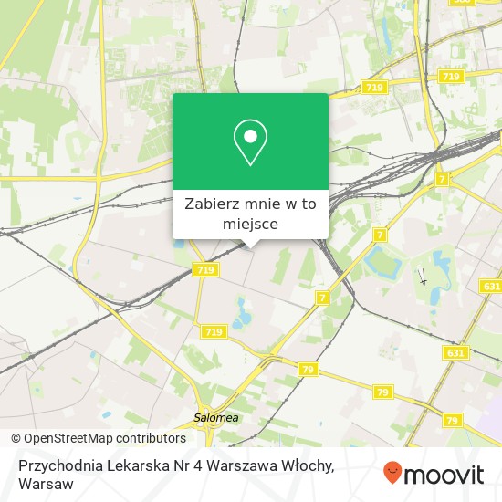 Mapa Przychodnia Lekarska Nr 4 Warszawa Włochy