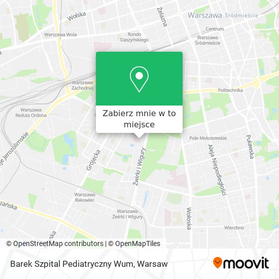 Mapa Barek Szpital Pediatryczny Wum