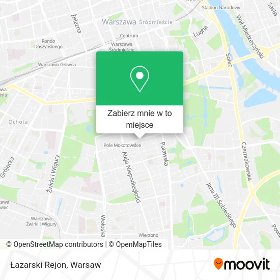 Mapa Łazarski Rejon