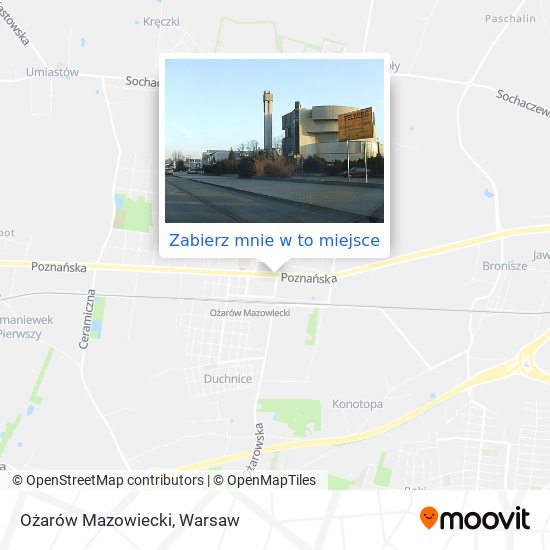 Mapa Ożarów Mazowiecki