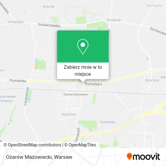 Mapa Ożarów Mazowiecki