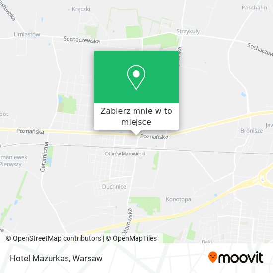 Mapa Hotel Mazurkas