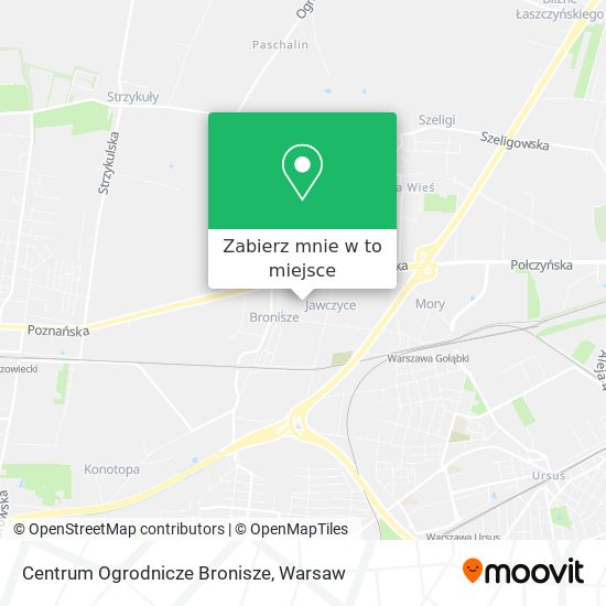 Mapa Centrum Ogrodnicze Bronisze